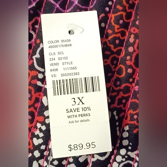 3X Bold Multicolor Patterned Jacket - Picture 3 of 4